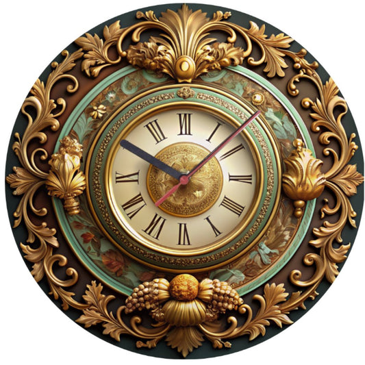 Wall Clock Retro Style Model 11 - Print Concept