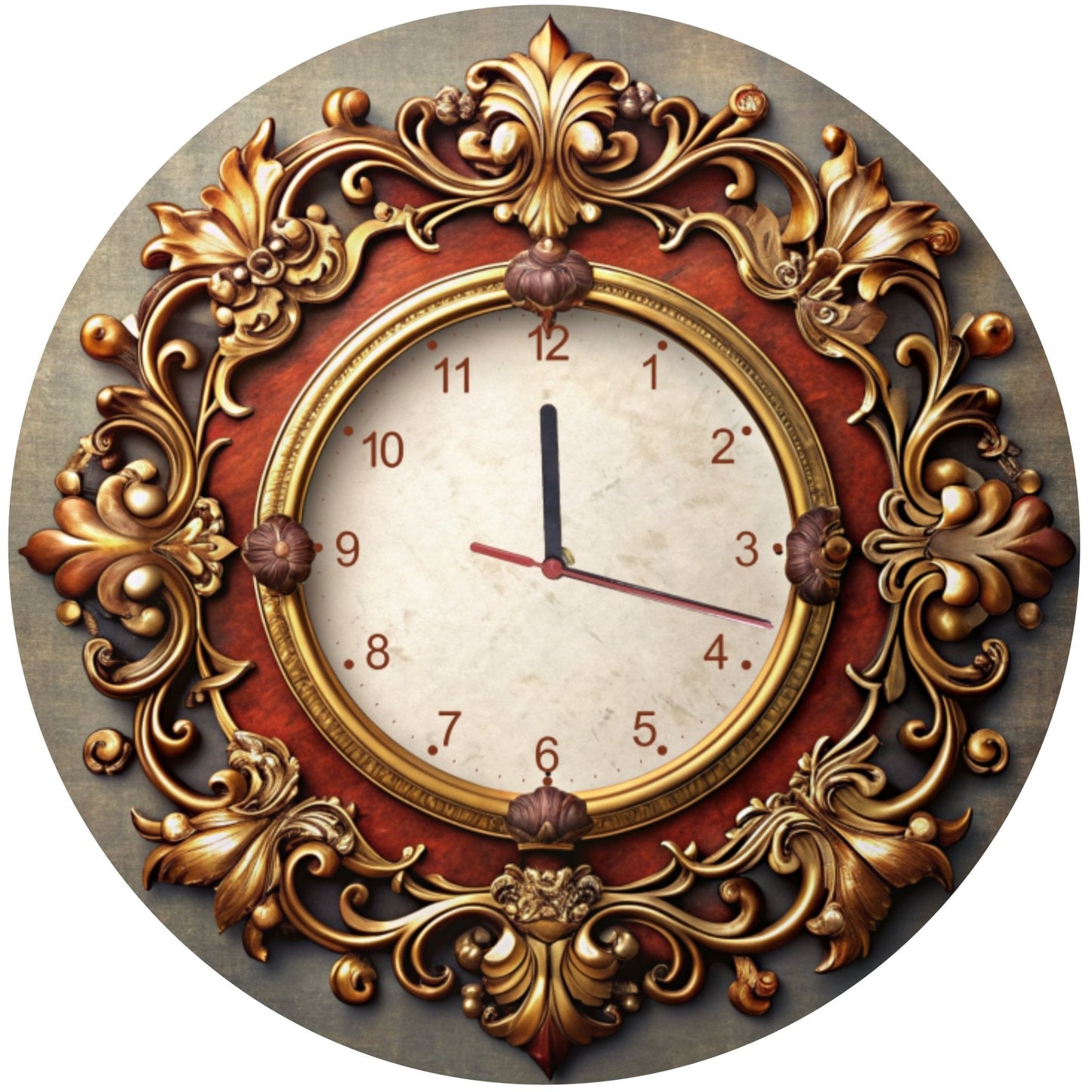 Wall Clock Retro Style Model 18 - Print Concept