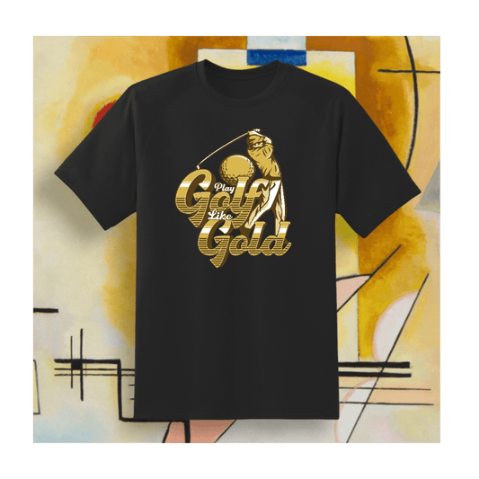 Play Golf Like Gold T-Shirt - Print Concept